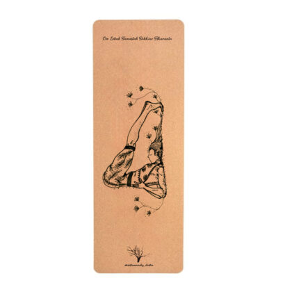 Matt de yoga ilustrado “Halasana”