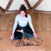 Matt de yoga ilustrado “Halasana” - Imagen 5