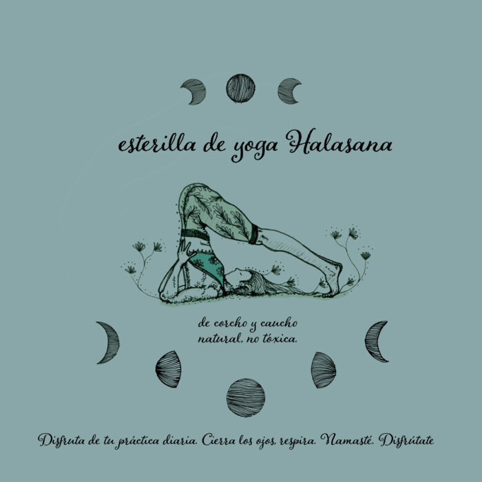 Estoreta de ioga il·lustrada “Halasana” - Imatge 2