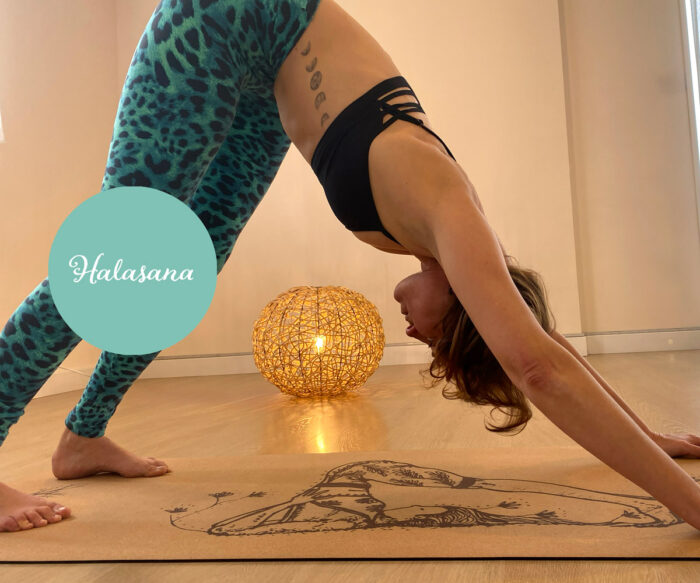 Estoreta de ioga il·lustrada “Halasana” - Imatge 3