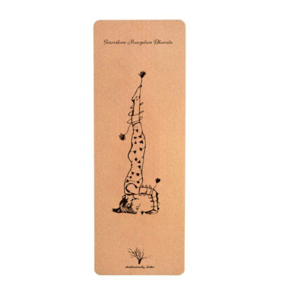 Matt de yoga ilustrado “Sirsasana”